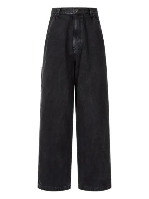button-fastening  jeans by TOMBOY