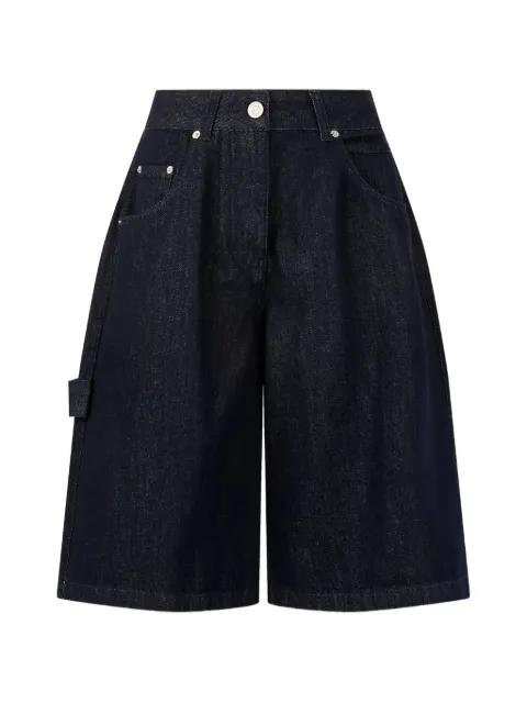buttoned denim shorts by TOMBOY