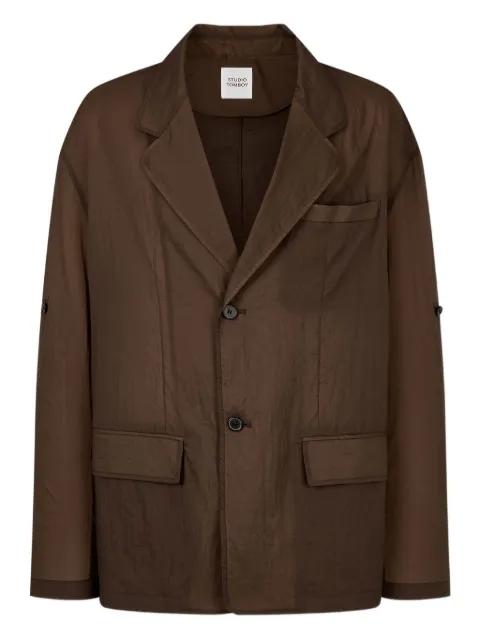 buttoned notched jacket by TOMBOY
