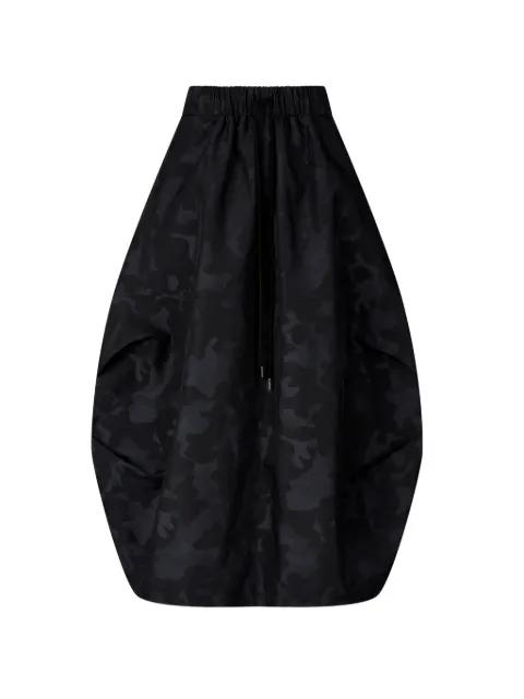 camouflage balloon midi skirt by TOMBOY