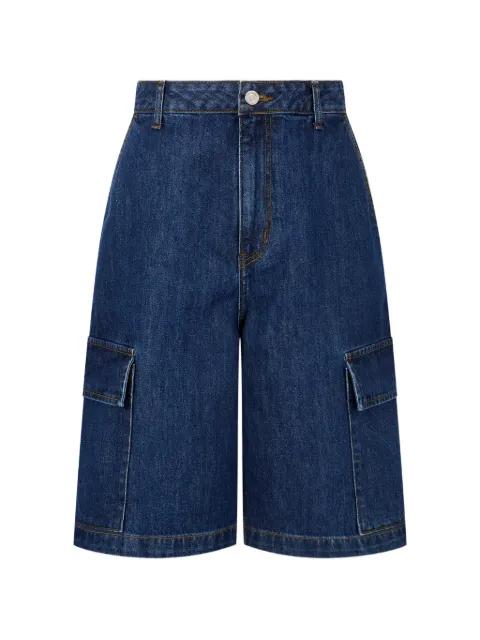 cargo-pocket denim shorts by TOMBOY