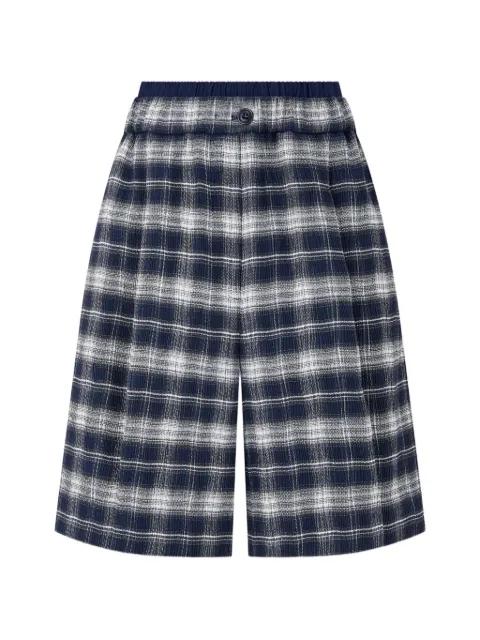 check-pattern shorts by TOMBOY