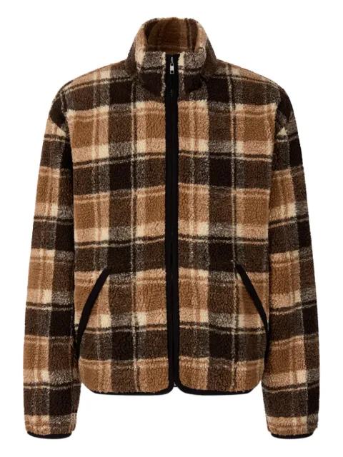 checked-pattern jacket by TOMBOY