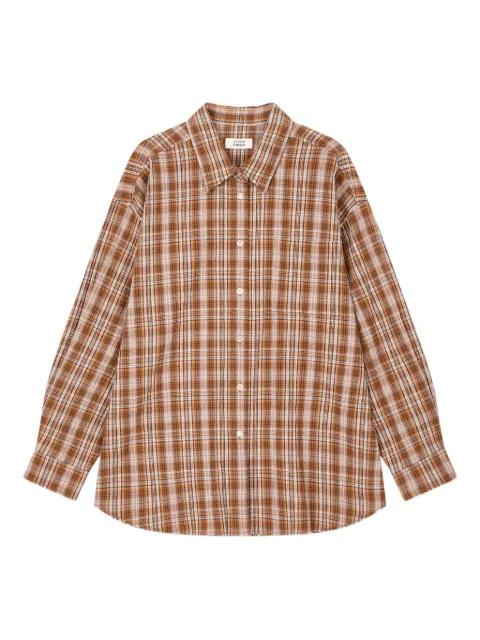 checked single-pocket shirt by TOMBOY