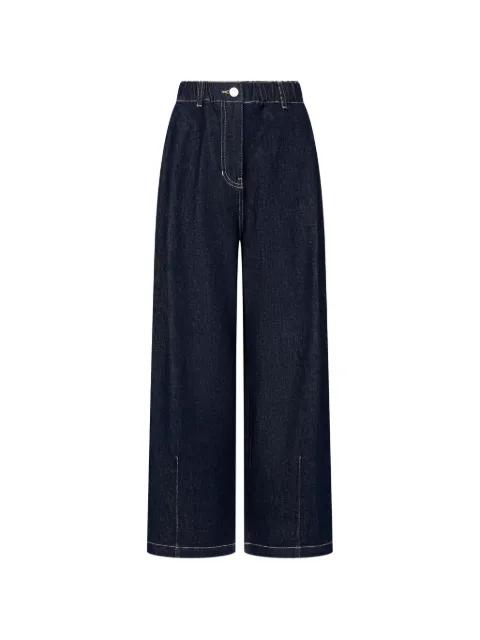 contrast-stitching jeans by TOMBOY