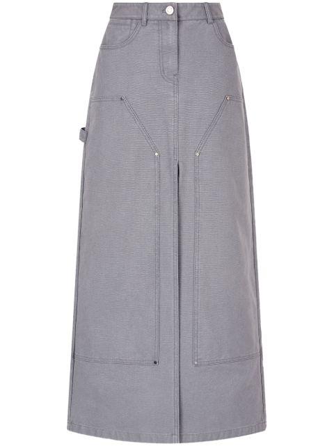 cotton midi skirt by TOMBOY
