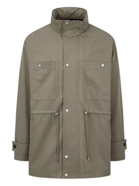 detachable-hood field jacket by TOMBOY