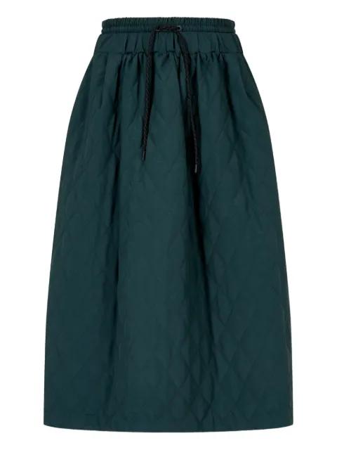 diamond-quilted skirt by TOMBOY