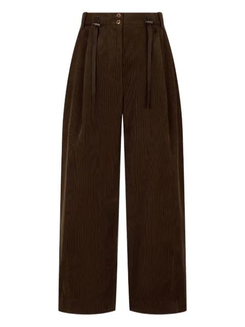 drawstring corduroy trousers by TOMBOY