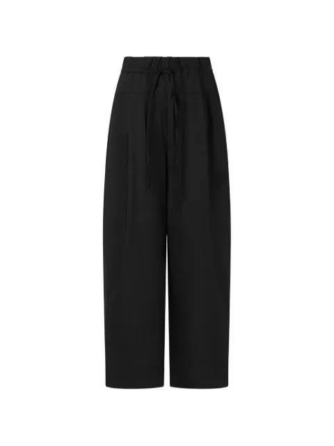 drawstring elasticated-waist trousers by TOMBOY