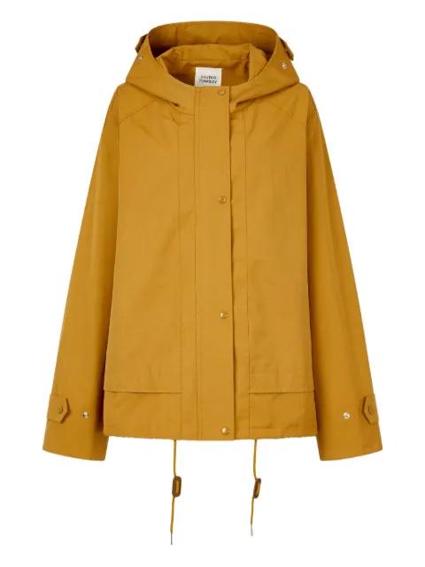 drawstring-hem hoodied jacket by TOMBOY