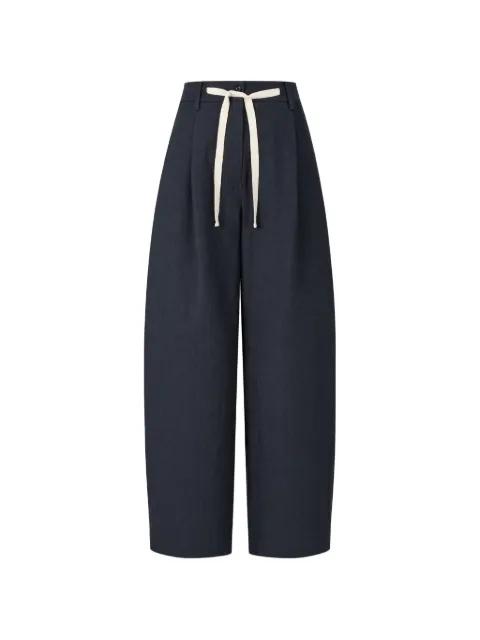 drawstring pleated trousers by TOMBOY