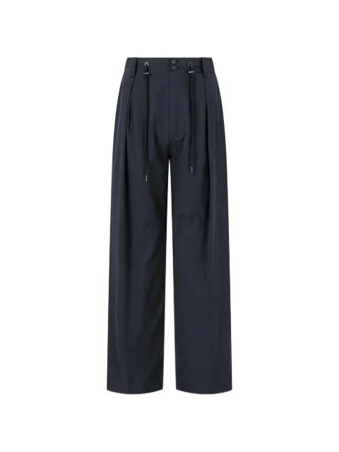 drawstring pleated trousers by TOMBOY