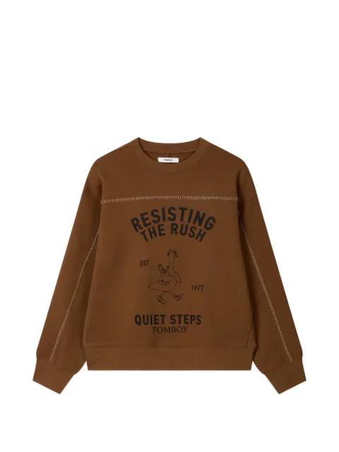 duck-print sweatshirt by TOMBOY