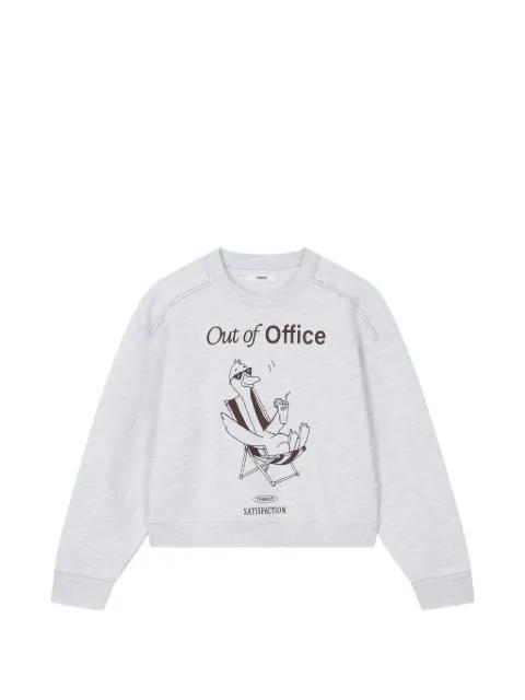 duck-print sweatshirt by TOMBOY