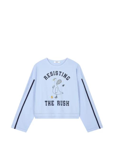 duck-print sweatshirt by TOMBOY