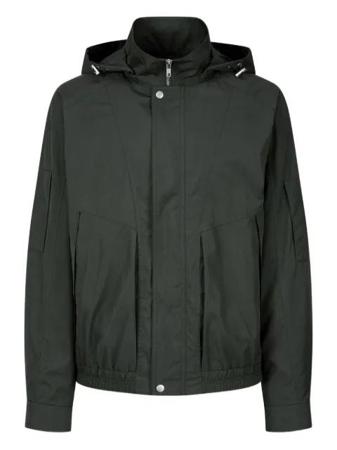 elasticated-hem hoodied jacket by TOMBOY