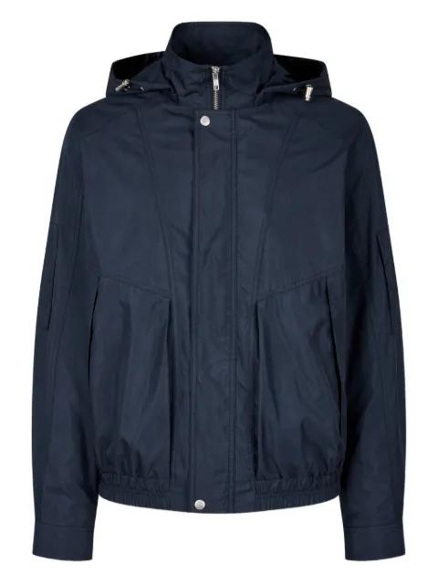 elasticated-hem hoodied jacket by TOMBOY