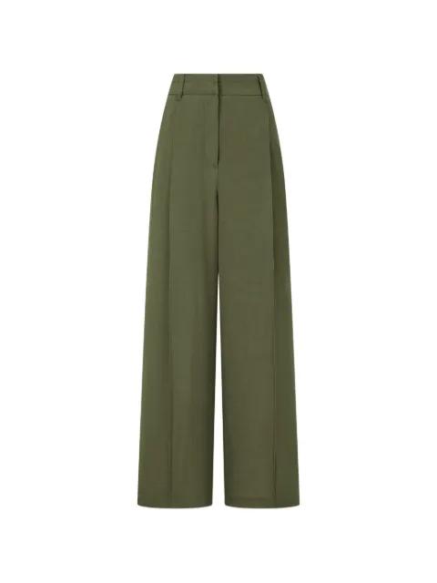 elasticated-waist relaxed-fit trousers by TOMBOY