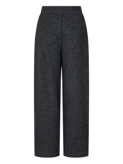 elasticated-waistband wool trousers by TOMBOY