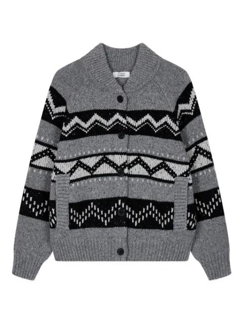 fair isle-knit cardigan by TOMBOY