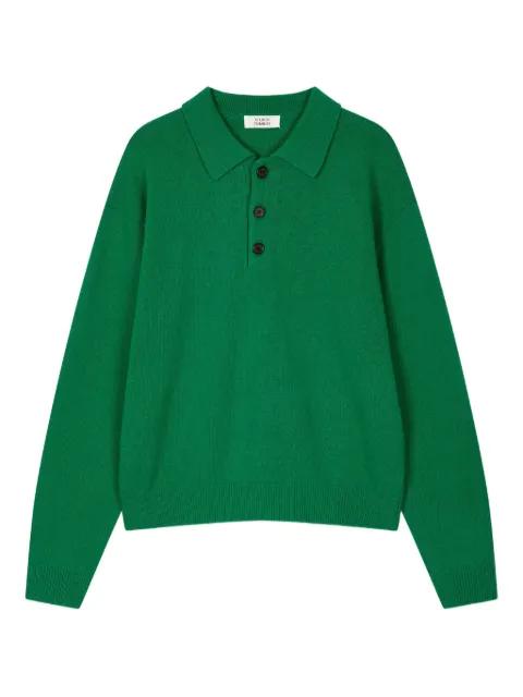 fine-knit polo jumper by TOMBOY