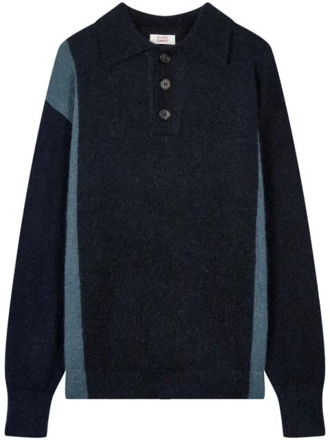 fine-knit polo shirt by TOMBOY
