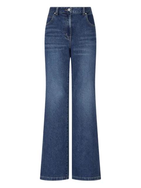 flared denim trousers by TOMBOY