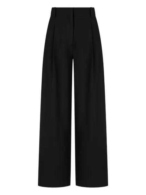 fleece lined pleated trousers by TOMBOY
