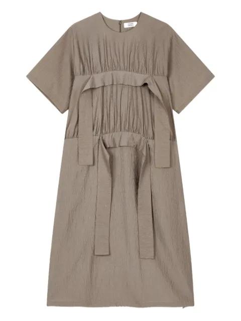 frill-detailed short-sleeve mini dress by TOMBOY