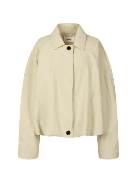 gathered volume jacket by TOMBOY