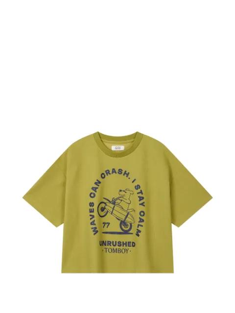 graphic-print T-shirt by TOMBOY