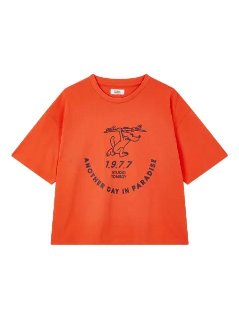 graphic-print T-shirt by TOMBOY