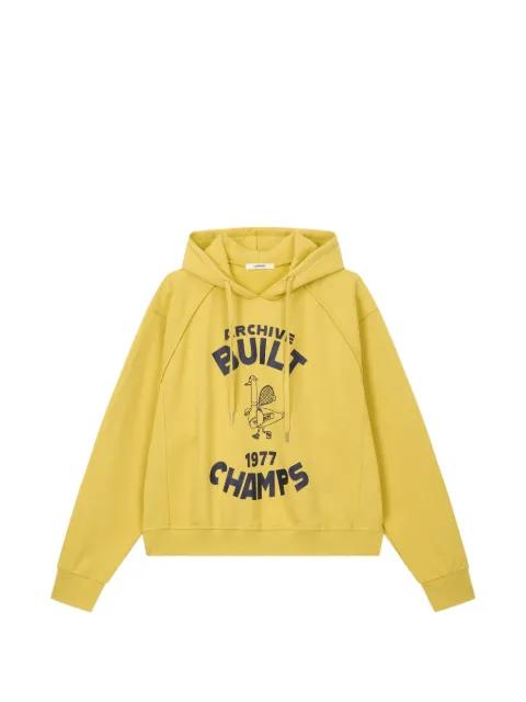 graphic-print hoodie by TOMBOY
