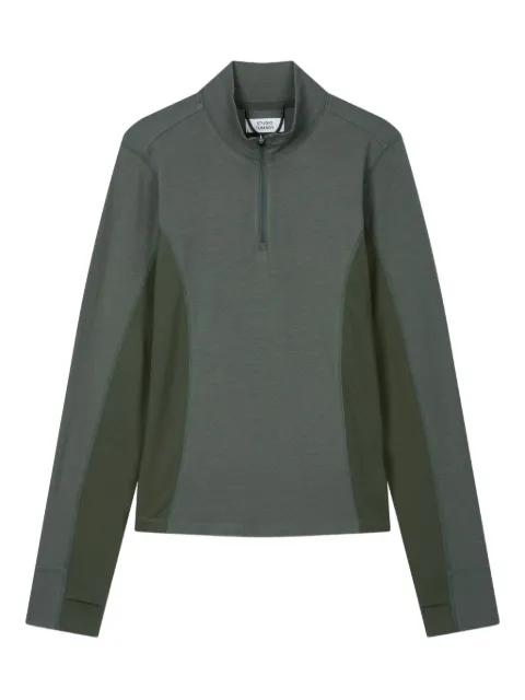 half-zip panelled sweatshirt by TOMBOY