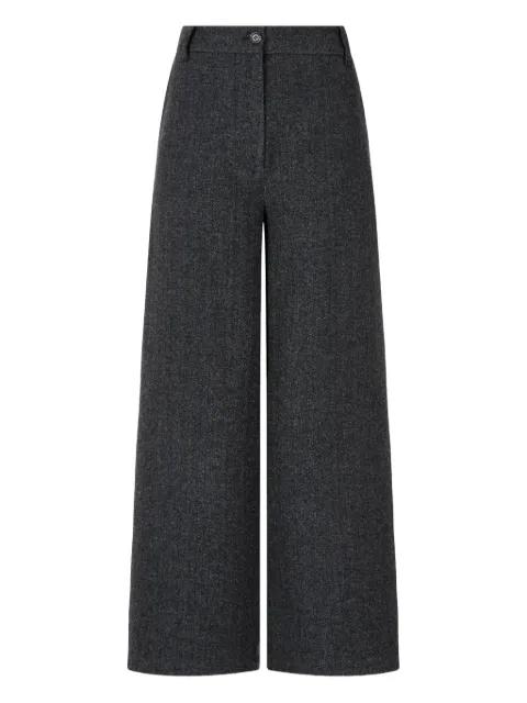 herringbone twill trousers by TOMBOY