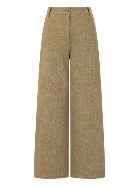 herringbone twill trousers by TOMBOY