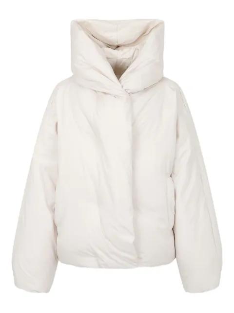 high-neck down puffer jacket by TOMBOY
