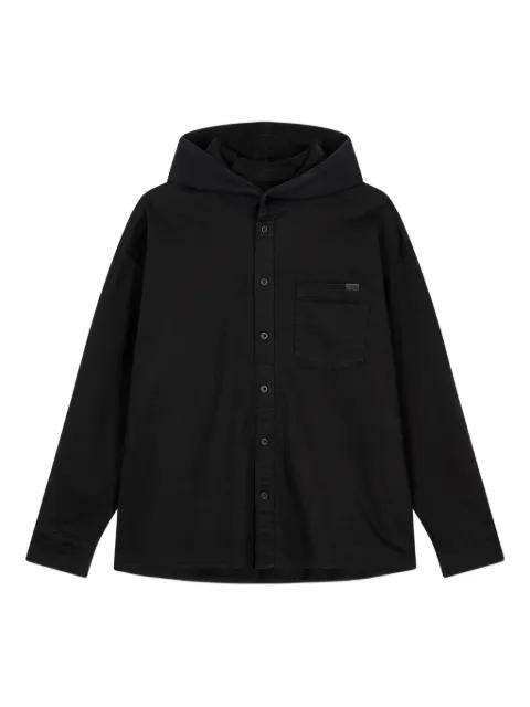 hoodied long-sleeve shirt by TOMBOY