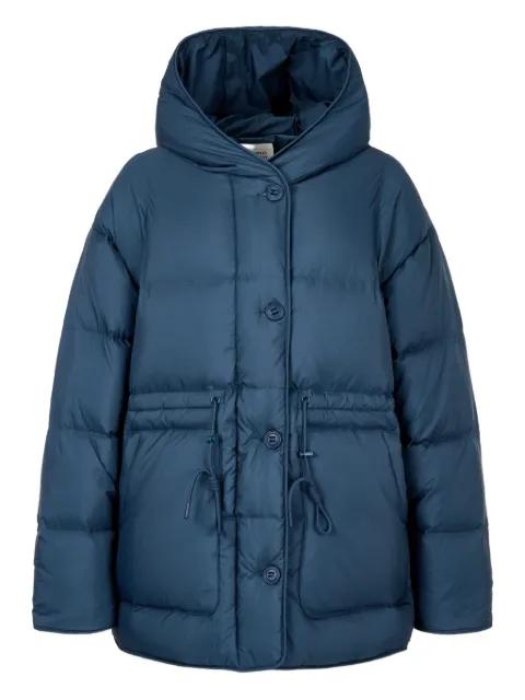 hoodied puffer jacket by TOMBOY