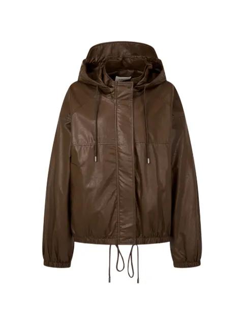 hoodied puffer jacket by TOMBOY