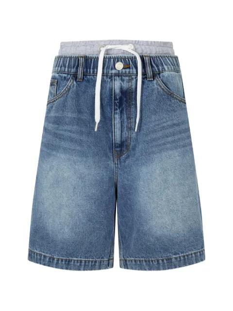 layered-detail shorts by TOMBOY