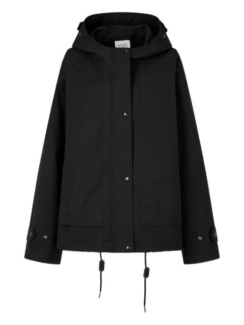 layered hoodied jacket by TOMBOY