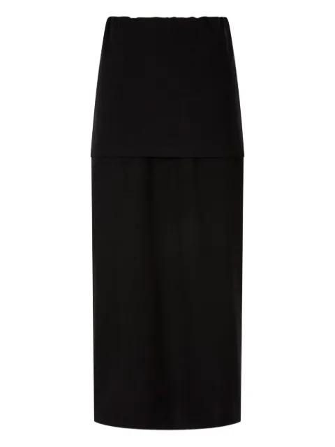 layered long skirt by TOMBOY