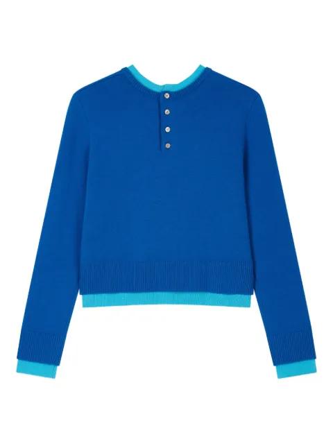 layered round-neck sweater by TOMBOY