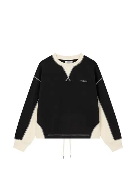 logo-patch sweatshirt by TOMBOY