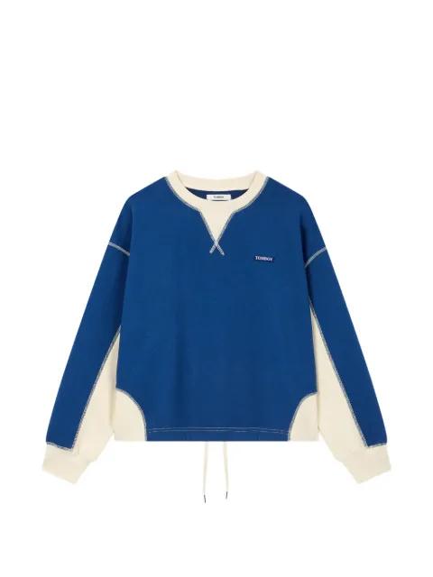 logo-patch sweatshirt by TOMBOY