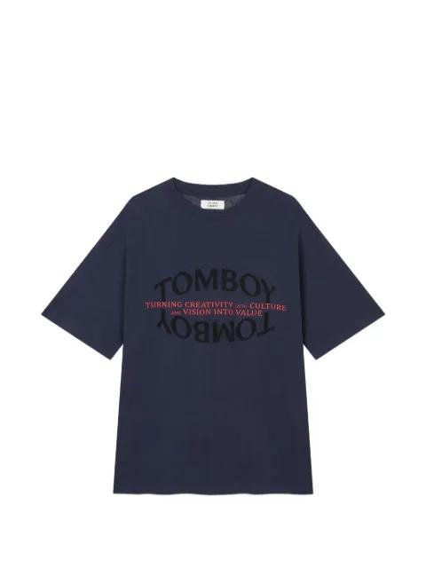 logo-print T-shirt by TOMBOY