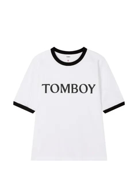 logo-print T-shirt by TOMBOY