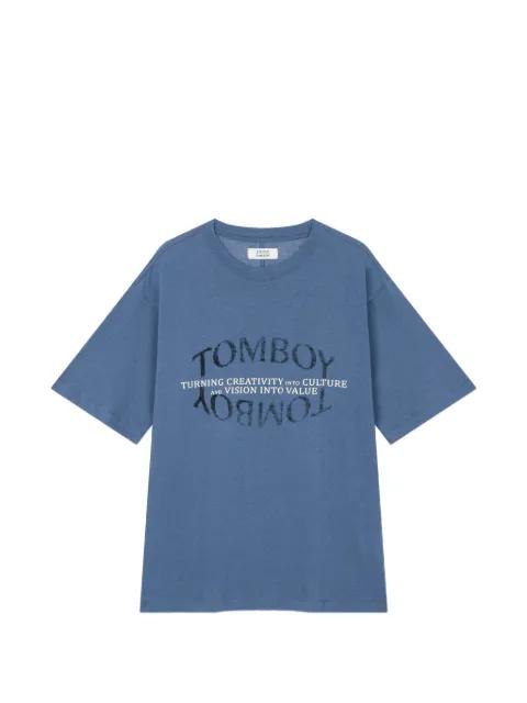 logo-print T-shirt by TOMBOY